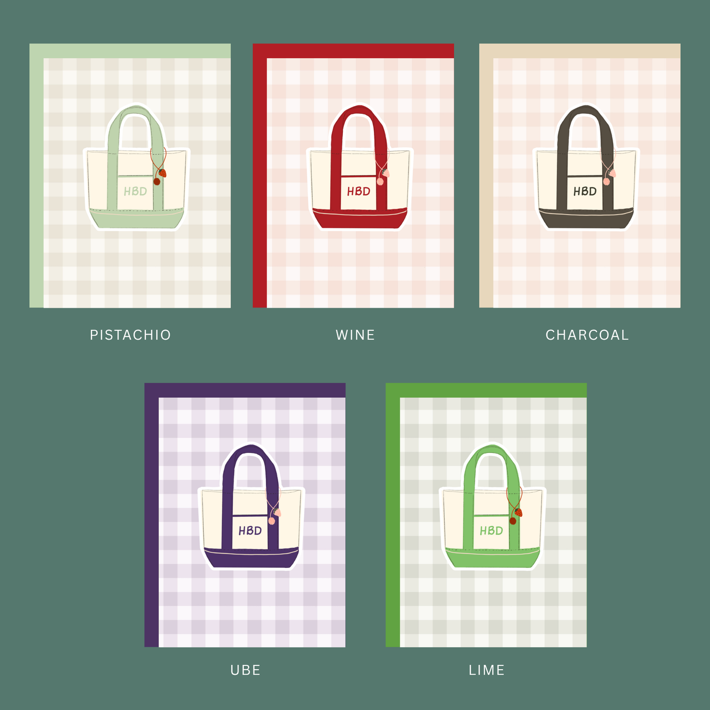 Birthday Die Cut Tote Bag Petite Notecard