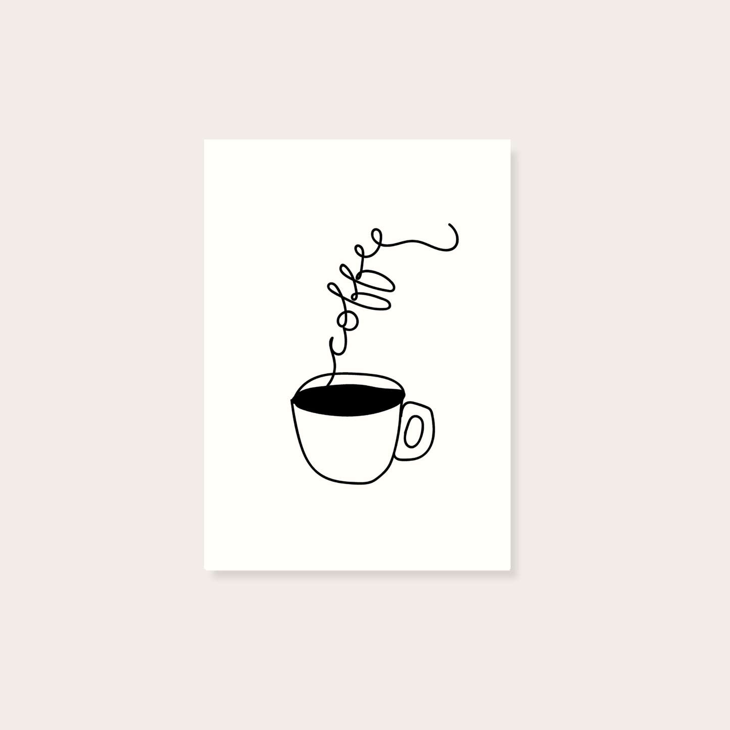 Minimalist Coffee Print