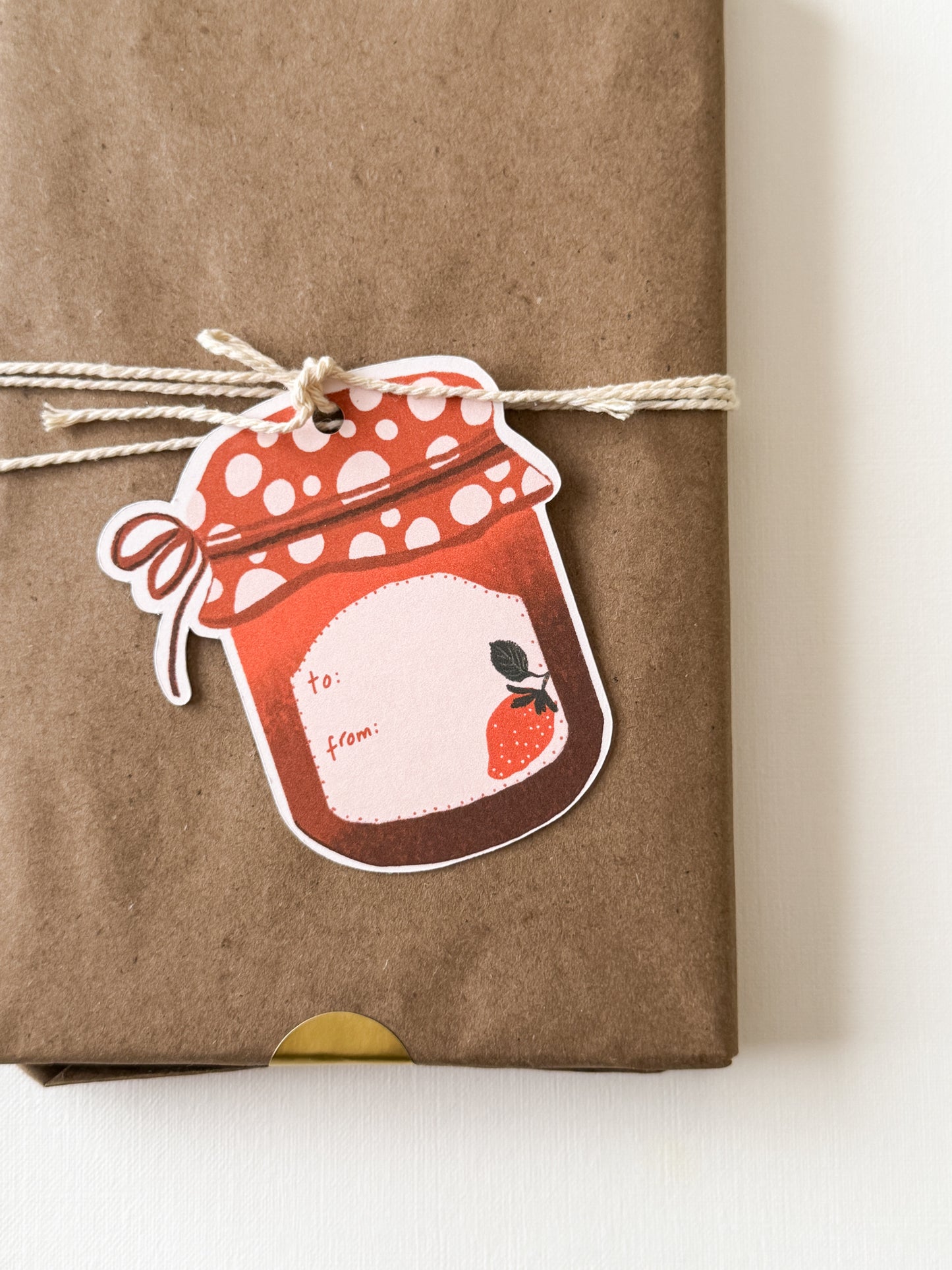 Strawberry Jam Gift Tag