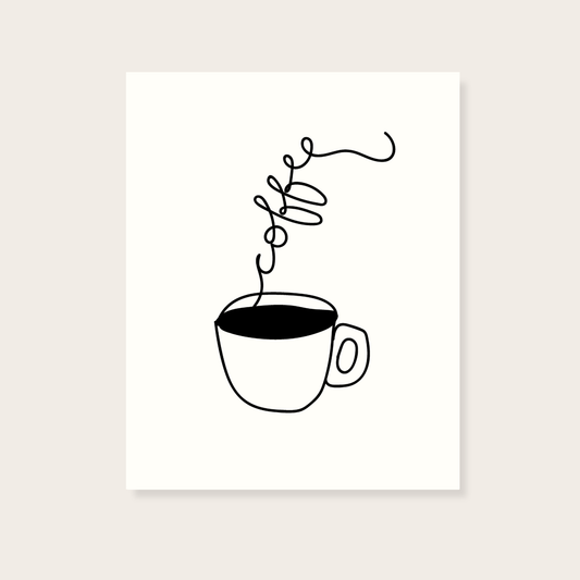 Minimalist Coffee Print