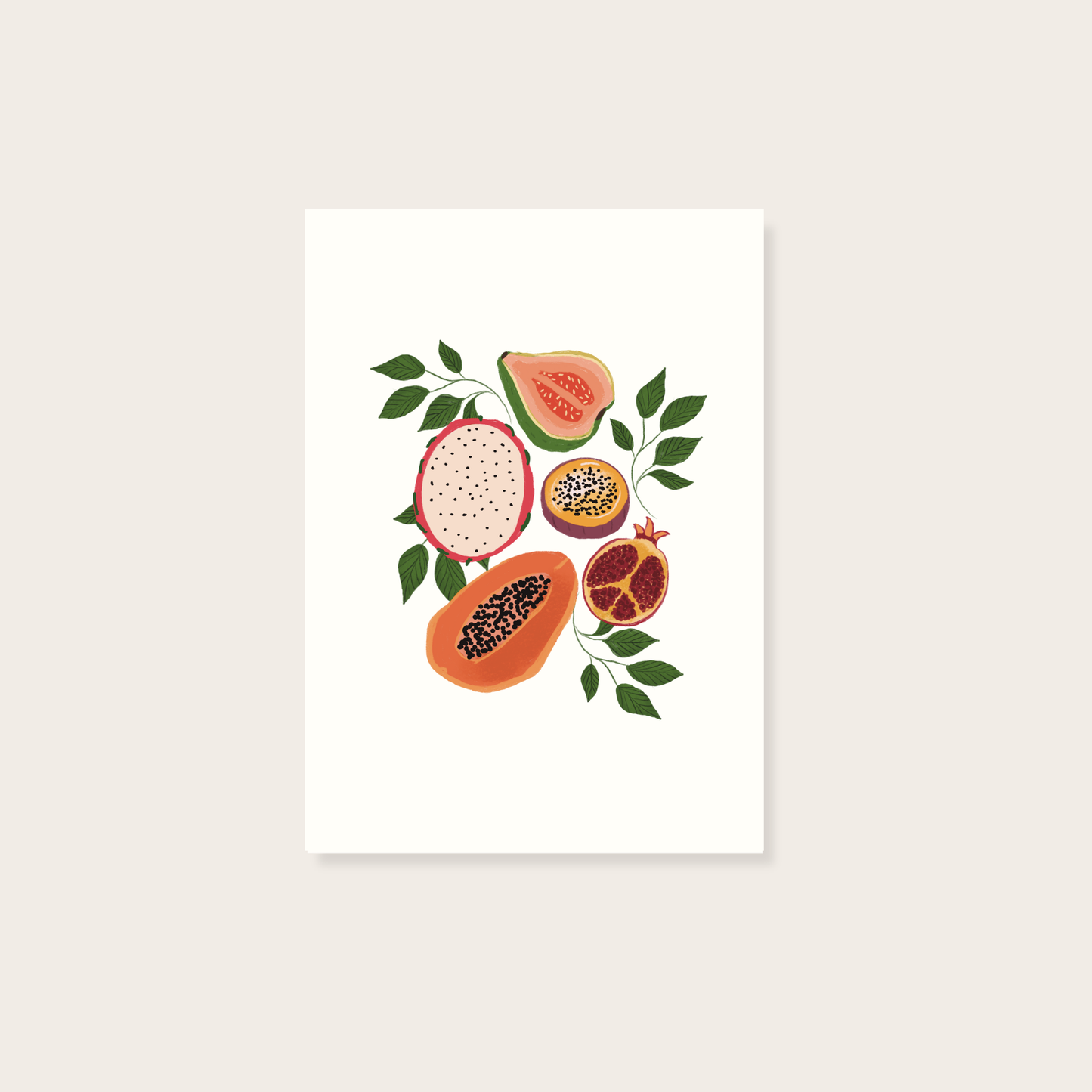 Seedy Fruit Print