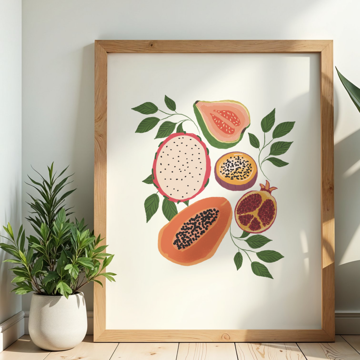 Seedy Fruit Print