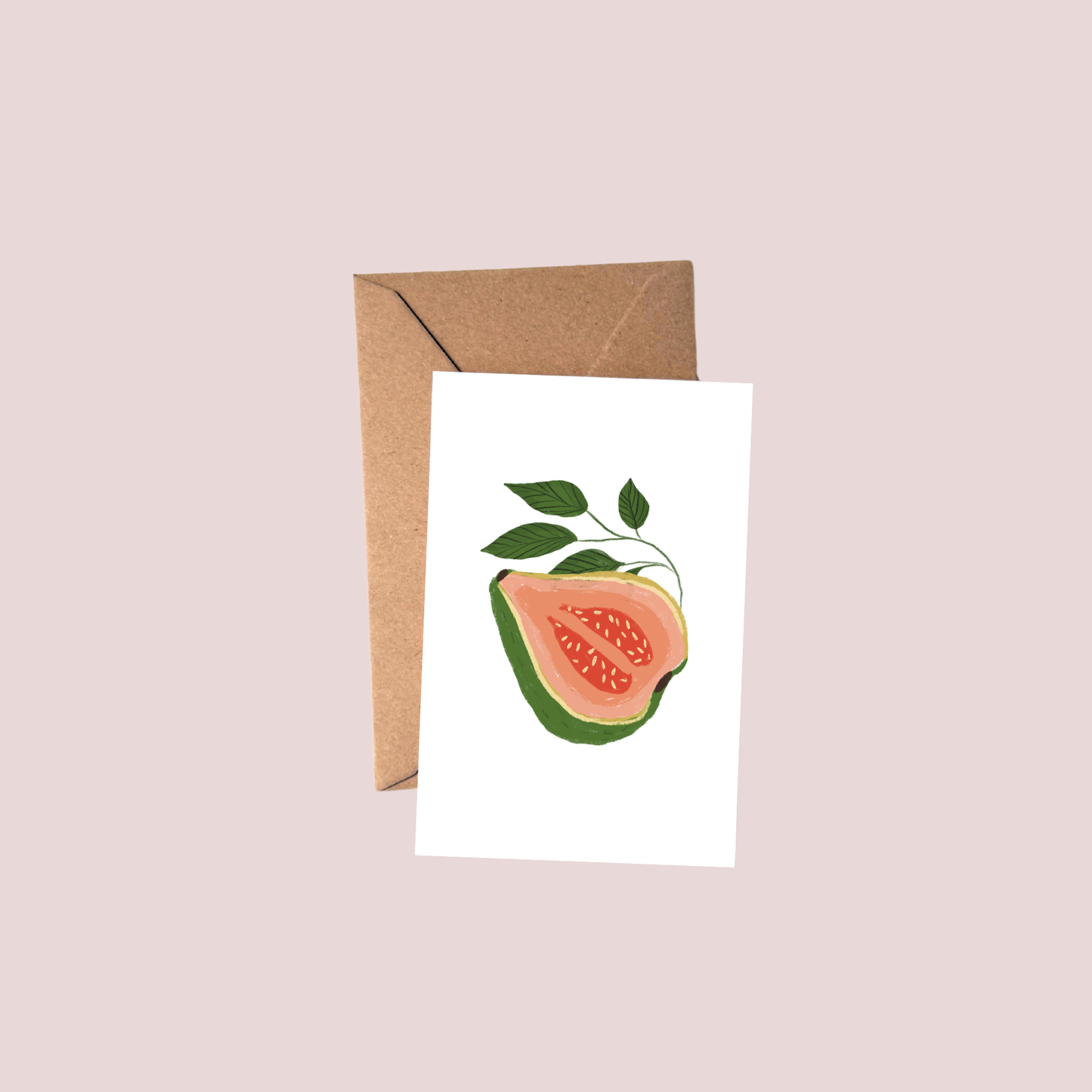 Tropical Fruit Petite Greeting Card | Guava
