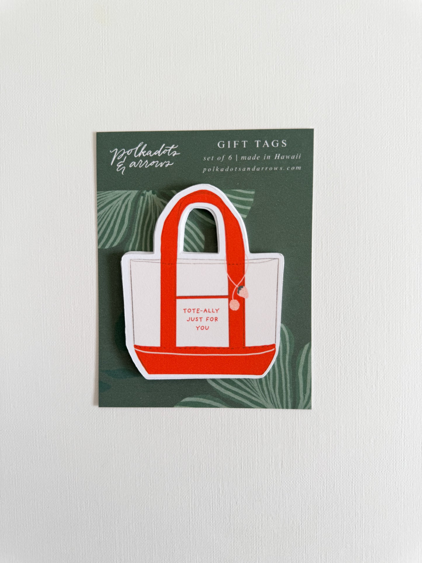 Tote Bag Gift Tag Multi color