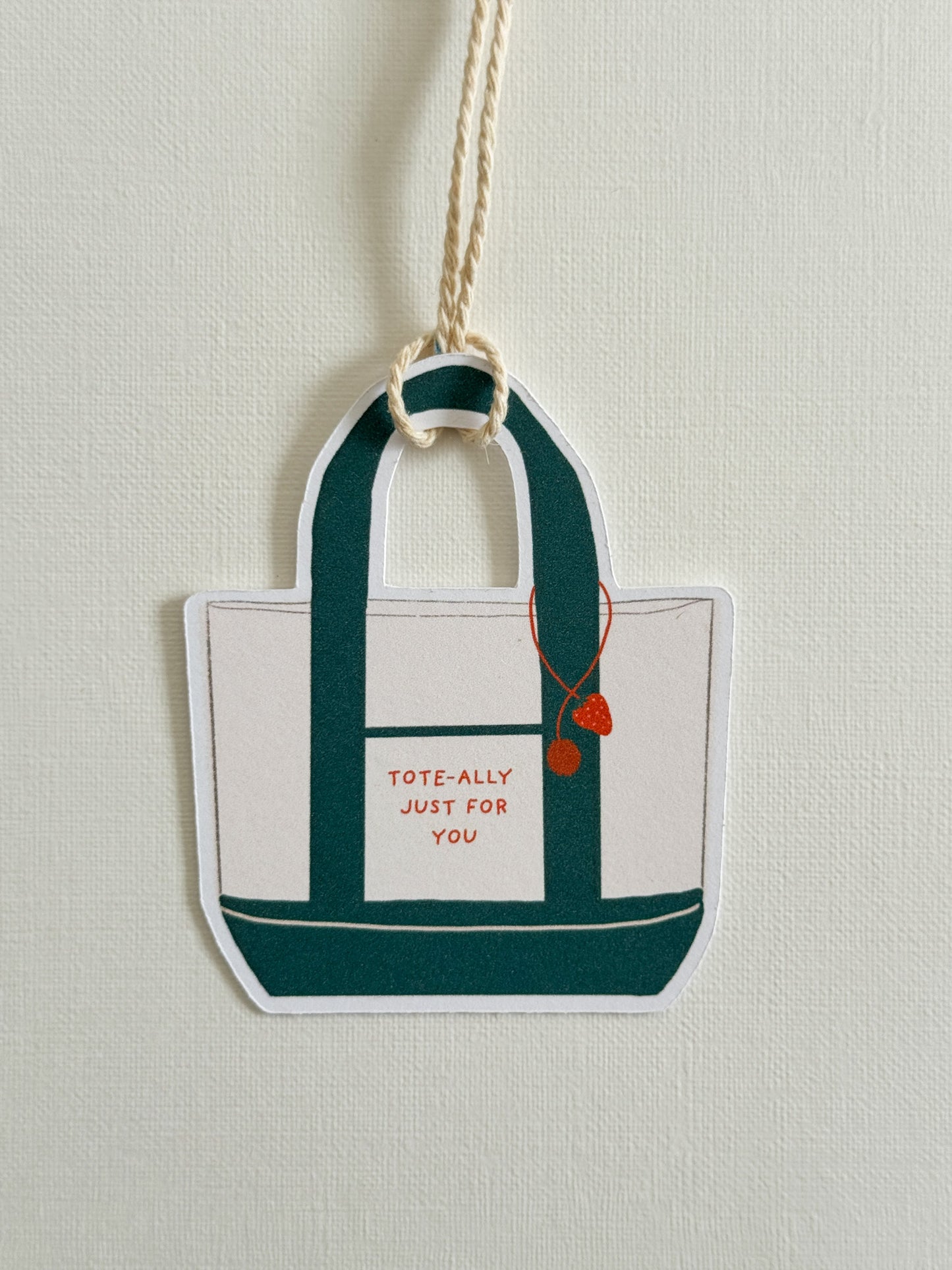 Tote Bag Gift Tag Multi color