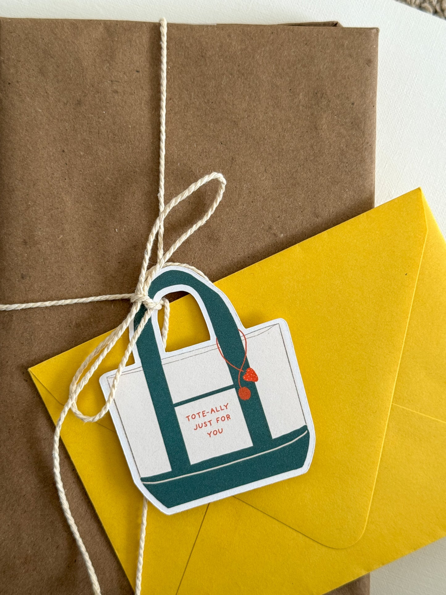 Tote Bag Gift Tag Multi color