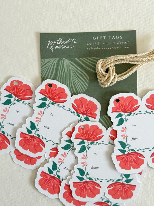 Quadrant Floral Gift Tags