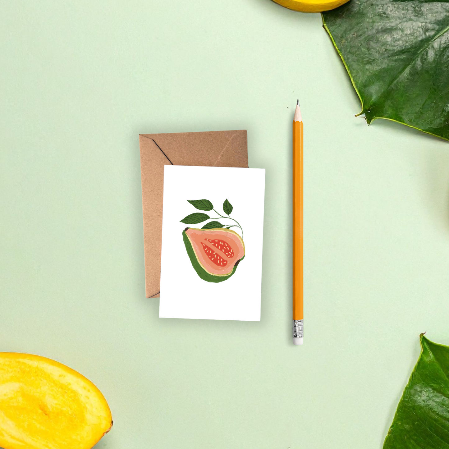 Tropical Fruit Mini Enclosure Card | Guava