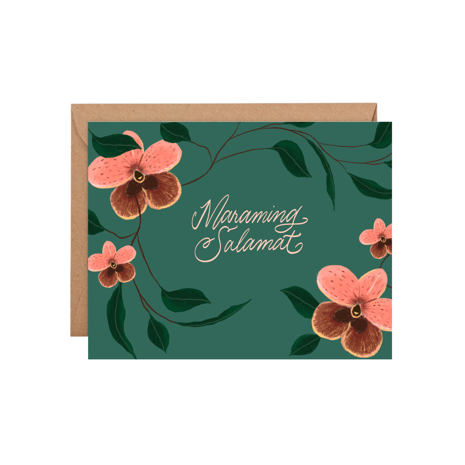 Filipino maraming salamat thank you card designed in Hawaii
