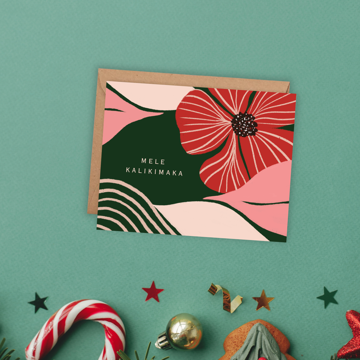 Mele Kalikimaka Art Card-Box Set of 6