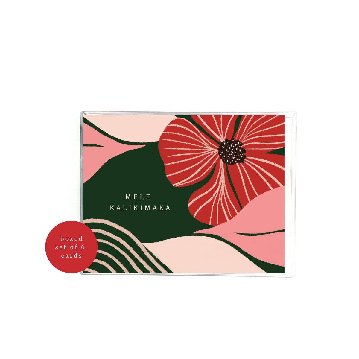 Mele Kalikimaka Art Card-Box Set of 6