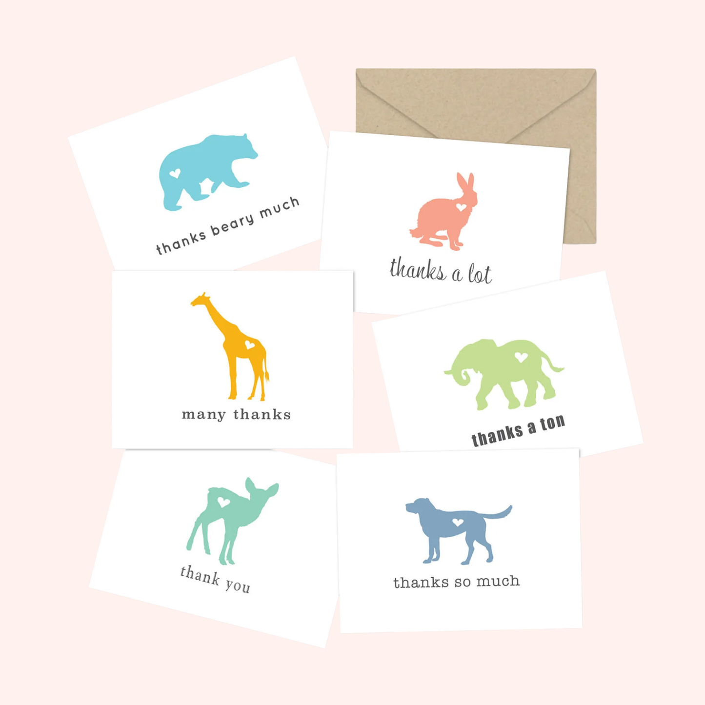 Cute Animal Card Set | Illustrated Greeting Card Set