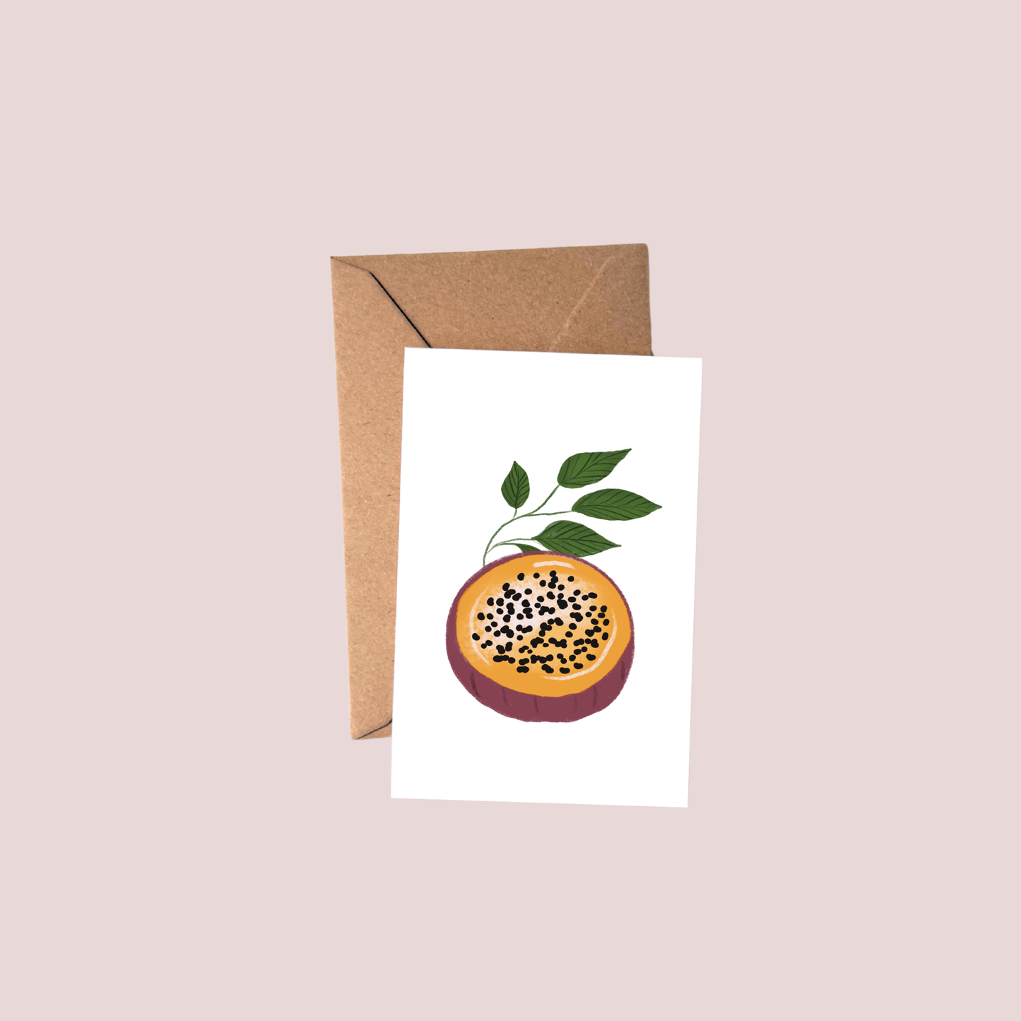 Tropical Fruit Petite Greeting Card | Lilikoi | Passion Fruit