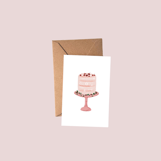 Cherry Cake Mini Enclosure Card