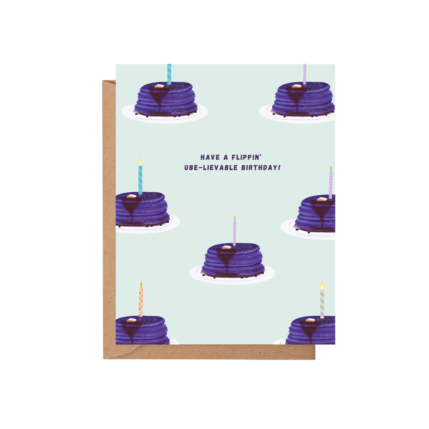Ube Pancake Birthday Card